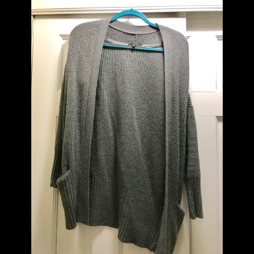 Talula open cardigan sweater -gray